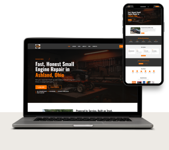 Elite Small Engines repair service website