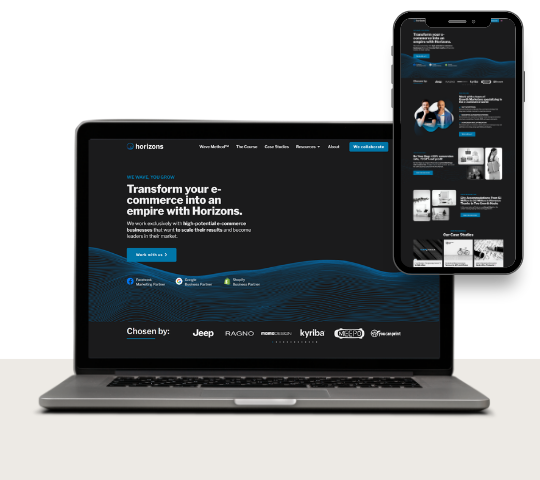 Horizons marketing website